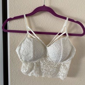White Lacy Bralette